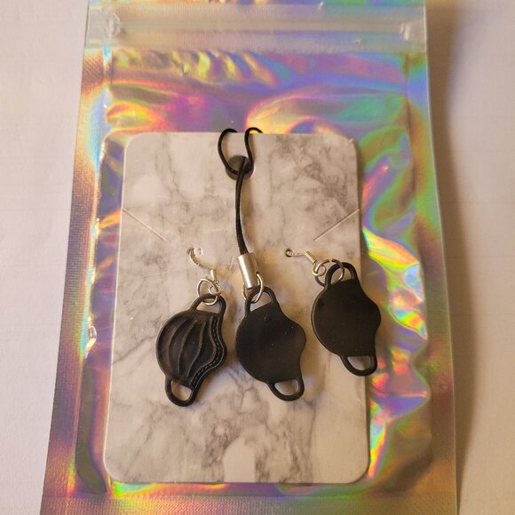 Set of Earrings and Phone Lanyard - Picture 1 of 1